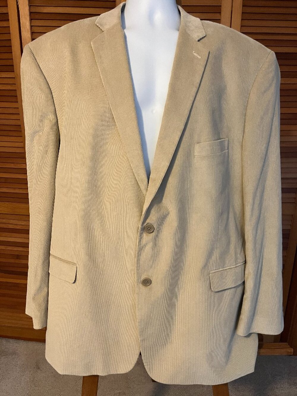SADDLEBRED BIG & TALL SZ 56L 100% SOFT COTTON CORDUROY SPORTS COAT